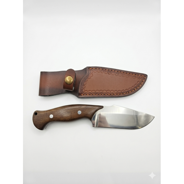 Lovački Nož Sa Kožnom Futrolom - Magnum 440 Stainless Steel