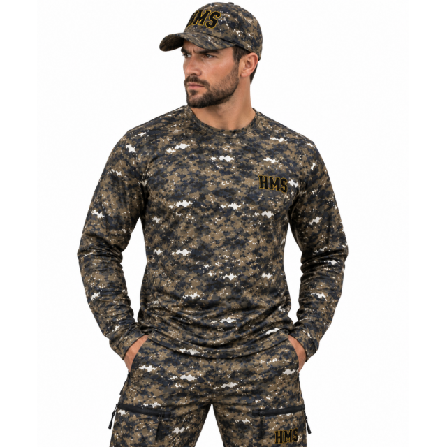Digital Camo Majica, Kačket, Majica-Dug Rukav