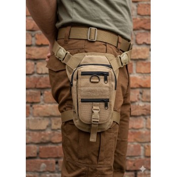 Torbica za skriveno nošenje butna krem single sword