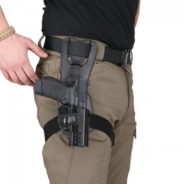 Brzopotezna futrola GLOCK  za butinu SS crna sa platformom
